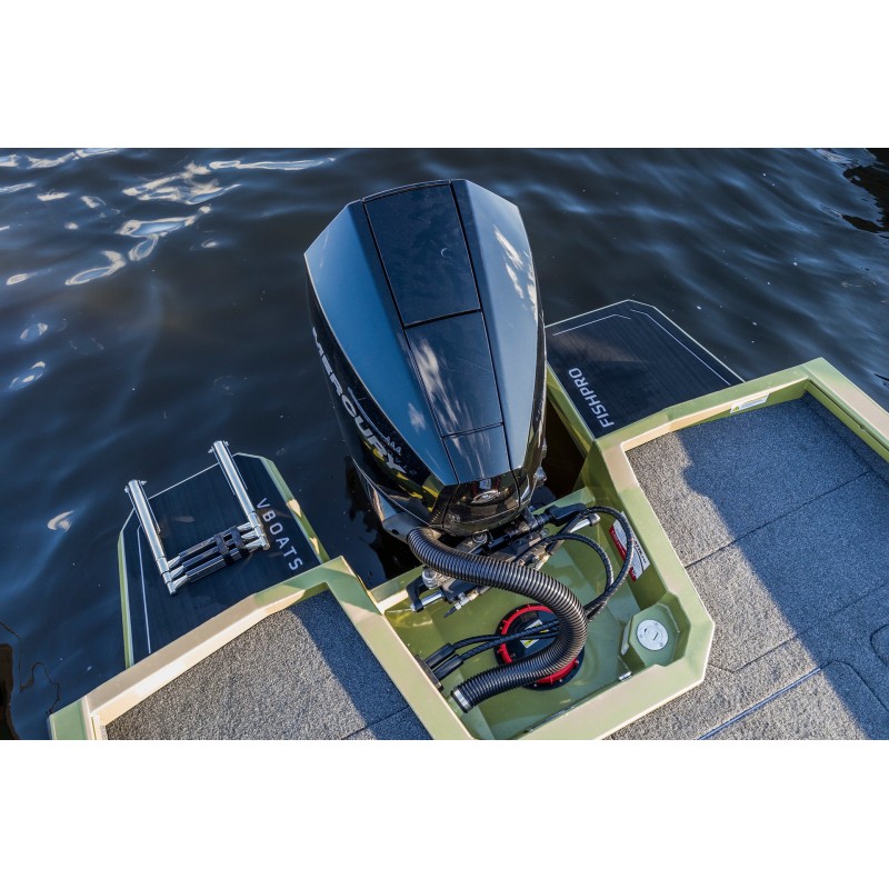 Лодка алюминиевая VBoats Волжанка FishPro X7, транец 635 мм (X7F 04 L425)