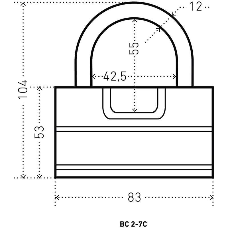 Замок навесной Аллюр Русский стиль ВС2-7С
