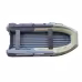 Надувная лодка с интегрированным фальшбортом ПВХ Angler Reef Triton 370 S-Max, НДНД, серый/желтый