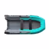 Надувная лодка ПВХ с фальшбортом Angler Reef Triton 370 S-Max, НДНД, серый/бирюзовый
