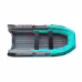 Надувная лодка ПВХ с интегрированным фальшбортом Angler Reef Triton 370 S-Max, НДНД, серый/бирюзовый