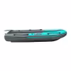 Надувная лодка ПВХ с фальшбортом Angler Reef Triton 370 S-Max, НДНД, серый/бирюзовый