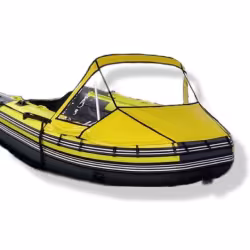 Тент носовой для лодки Angler Skat 350-390 с интегрированными бортами, серый