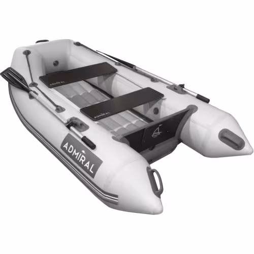 Лодка надувная ПВХ Адмирал 230, НД, камыш черный