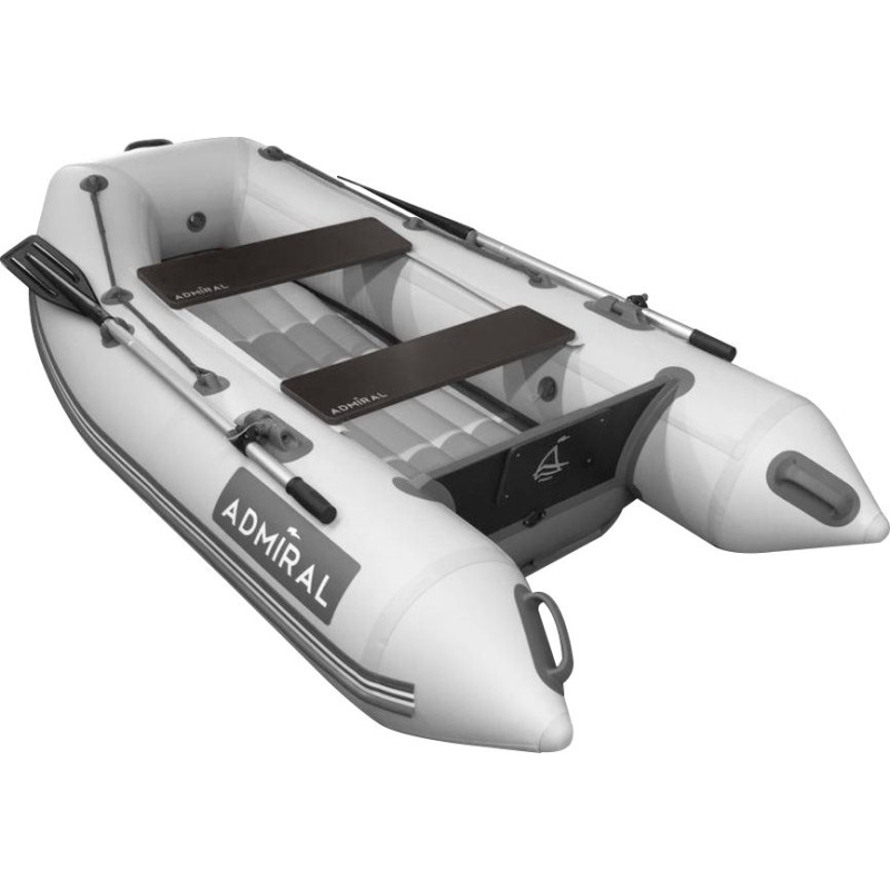 Лодка надувная ПВХ Адмирал 230, НД, камыш черный