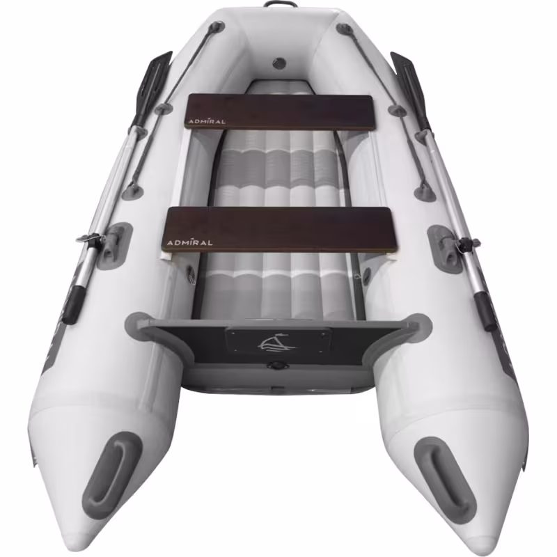 Лодка надувная ПВХ Адмирал 230, НД, камыш черный