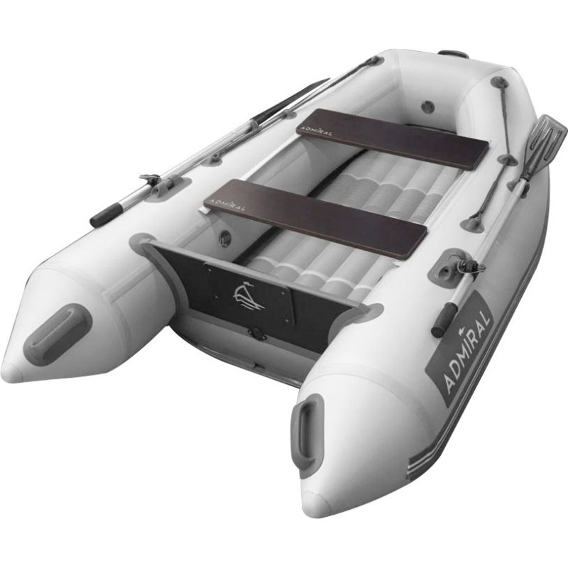 Лодка надувная ПВХ Адмирал 230, НД, камыш черный