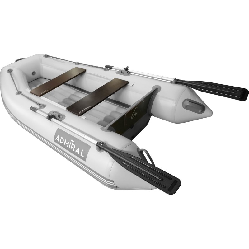 Лодка надувная ПВХ Адмирал 230, НД, камыш черный