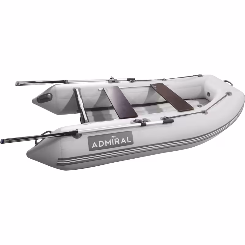 Лодка надувная ПВХ Адмирал 230, НД, камыш черный