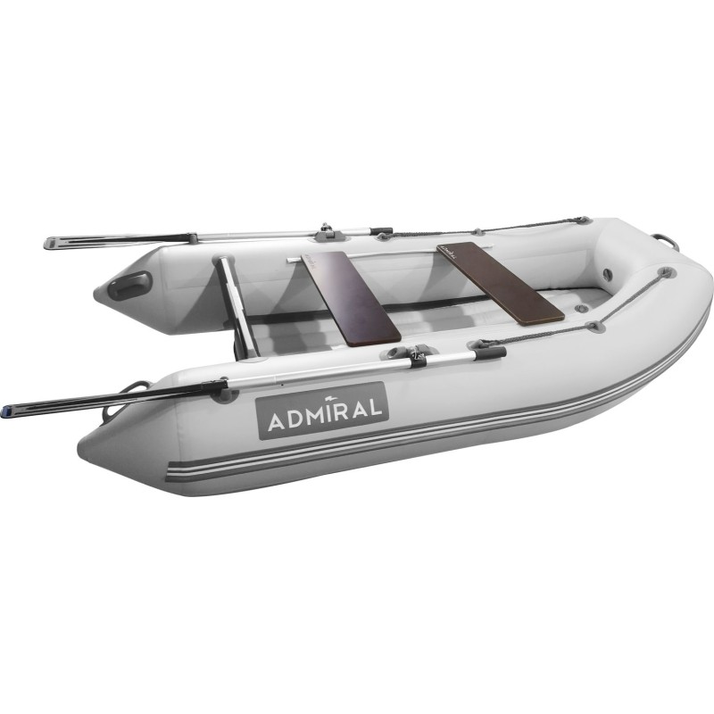 Лодка надувная ПВХ Адмирал 230, НД, камыш черный