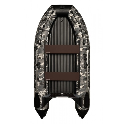 Надувная лодка ПВХ Адмирал 330 CF, НДНД, камыш серый