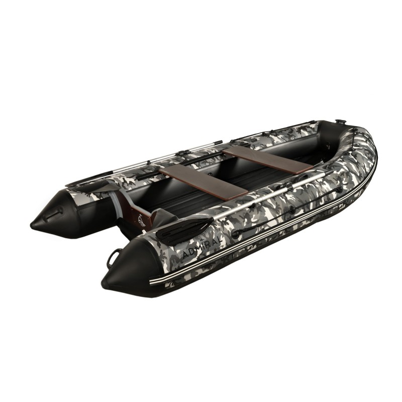 Надувная лодка ПВХ Адмирал 330 CF, НДНД, камыш серый