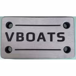 Кранец швартовый VBoats, серый-черный
