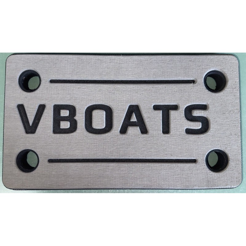 Кранец швартовый VBoats, серый-черный