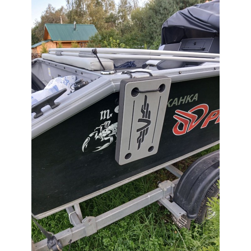 Кранец швартовый VBoats, серый-черный