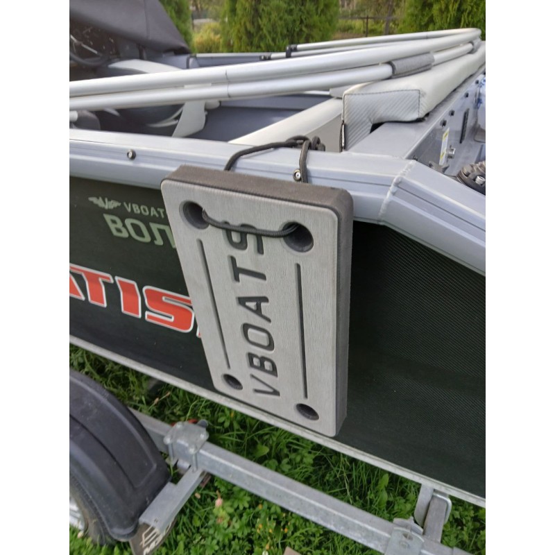 Кранец швартовый VBoats, черный-серый