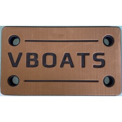 Кранец швартовый VBoats, коричневый-белый