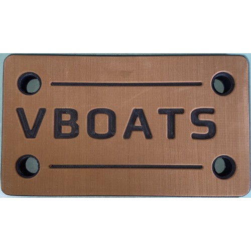 Кранец швартовый VBoats, коричневый-белый