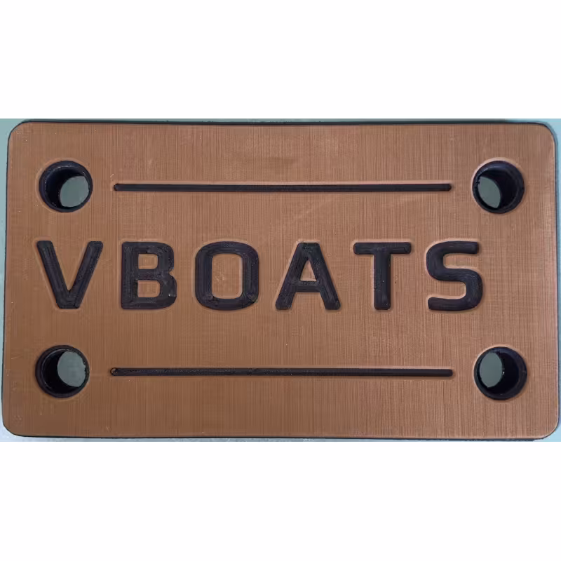 Кранец швартовый VBoats, коричневый-белый