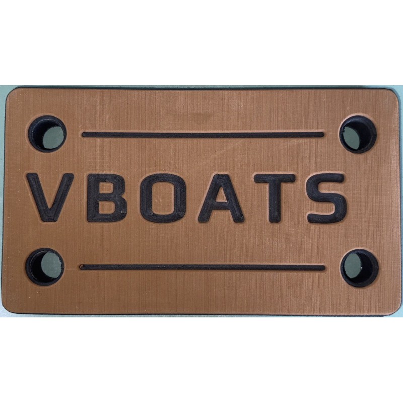 Кранец швартовый VBoats, коричневый-белый