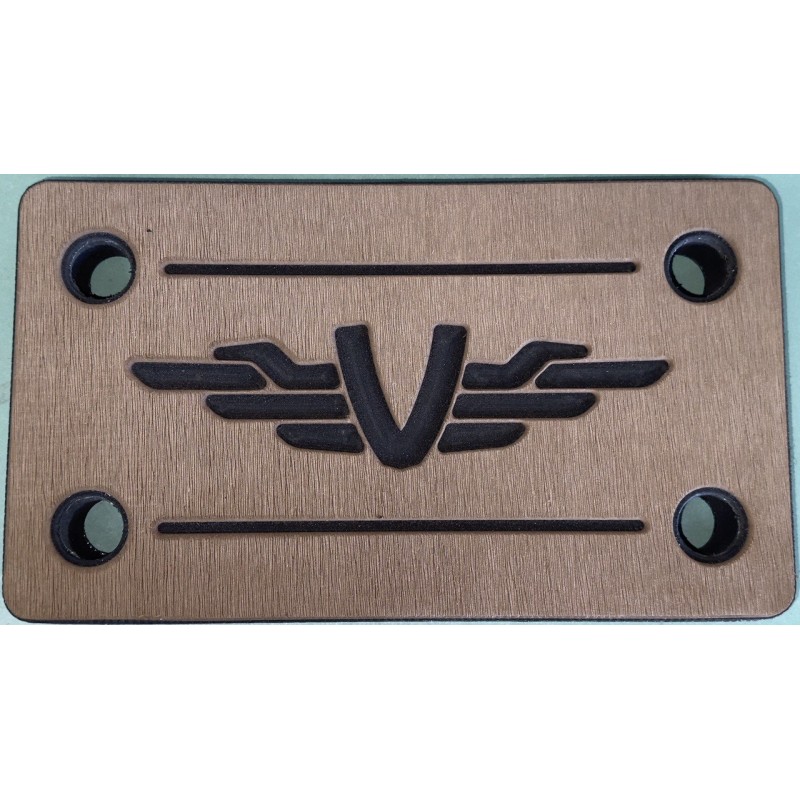 Кранец швартовый VBoats, коричневый-белый