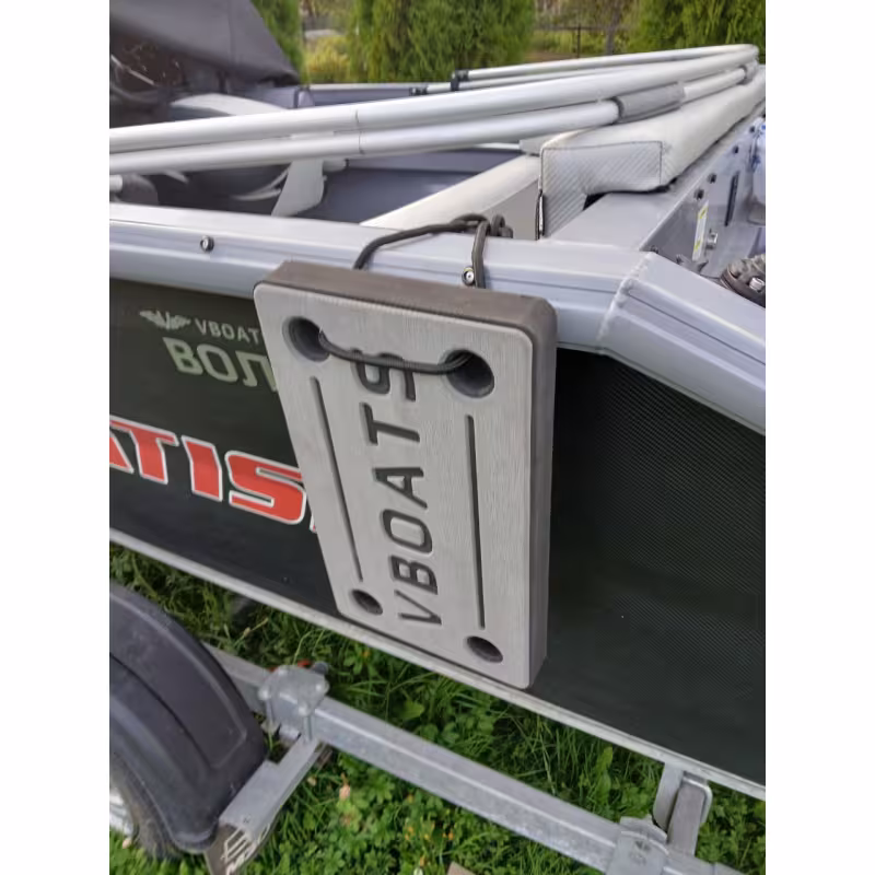 Кранец швартовый VBoats, коричневый-белый