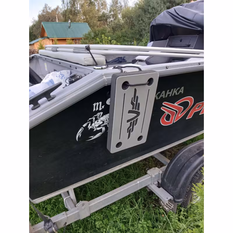 Кранец швартовый VBoats, коричневый-белый