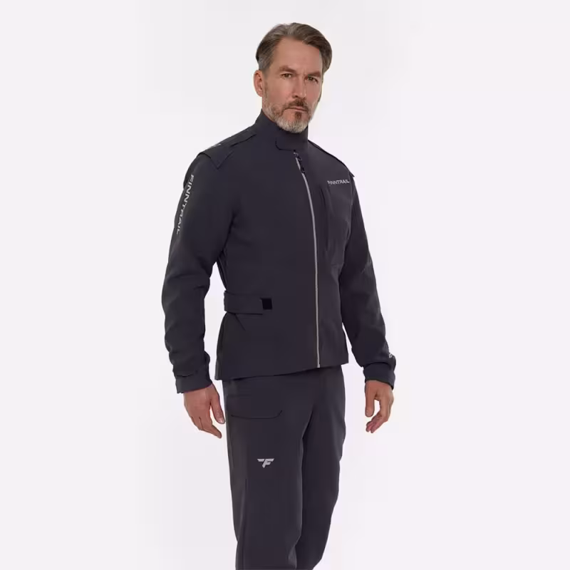 Куртка мужская Finntrail Guard 4078 DarkGrey, мембрана, черный, размер 42-44 (XS), 160-170 см