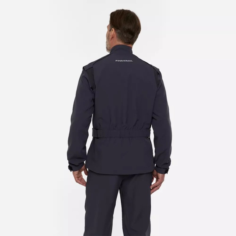 Куртка мужская Finntrail Guard 4078 DarkGrey, мембрана, черный, размер 44-46 (S), 165-175 см