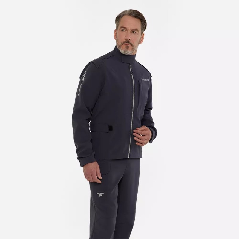 Куртка мужская Finntrail Guard 4078 DarkGrey, мембрана, черный, размер 54-56 (XL), 180-190 см
