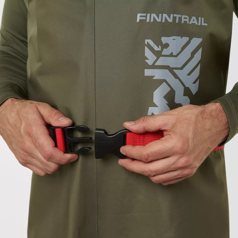 Полукомбинезон-вейдерсы Finntrail Finntrail Timber 1538 Khaki, мембрана Hard-Tex, хаки, размер 50-52 (L), 175-185 см