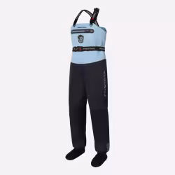 Полукомбинезон-вейдерсы женский Finntrail Rachel 1520 LightBlue, мембрана Hard-Tex, голубой, размер 48-50 (SQ), 160-170 см