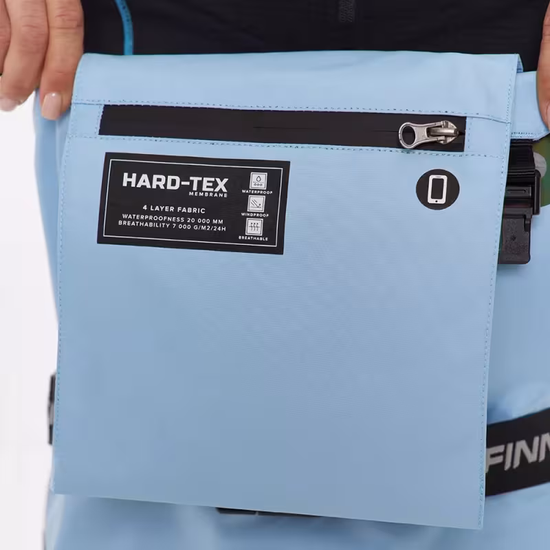 Полукомбинезон-вейдерсы женский Finntrail Rachel 1520 LightBlue, мембрана Hard-Tex, голубой, размер 50-52 (MQ), 165-175 см