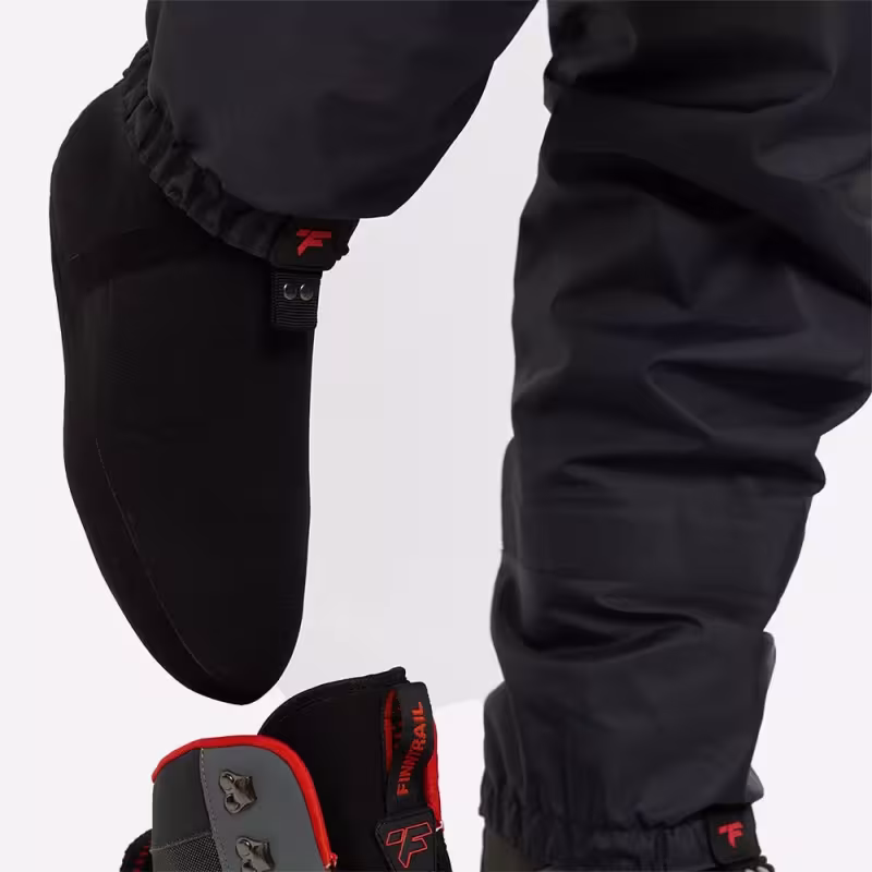 Полукомбинезон-вейдерсы Finntrail Timber BF 5282 DarkGrey, мембрана Hard-Tex, черный, размер XXL/45, 185-195 см