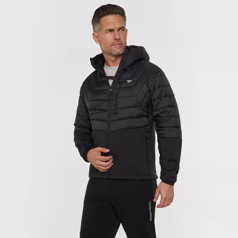 Куртка мужская Finntrail Master Hybrid 1507 Graphite, полиэстер, черный, размер 58-60 (XXL), 185-195 см