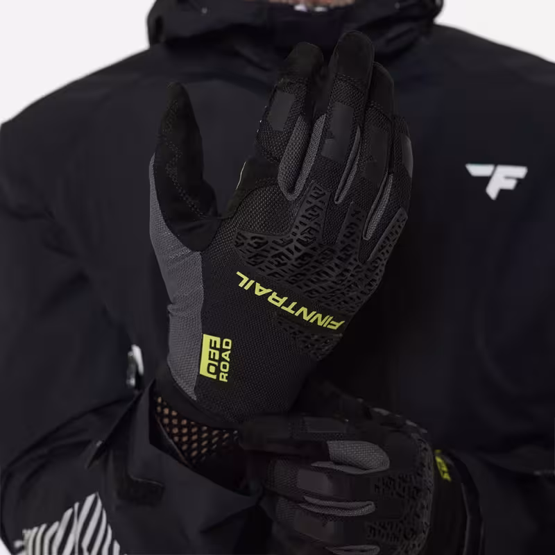 Мотоперчатки Finntrail Enduro 2732, неопрен, черный/желтый, размер M