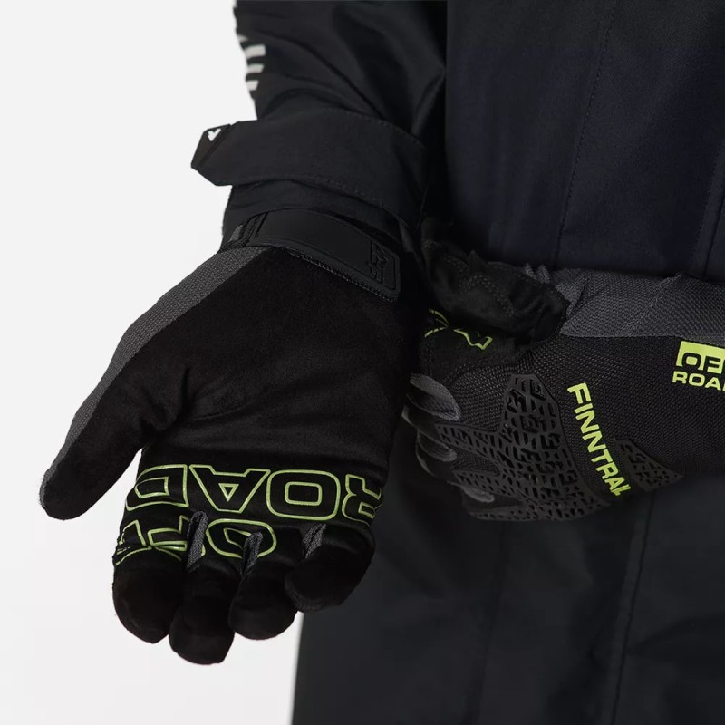 Мотоперчатки Finntrail Enduro 2732, неопрен, черный/желтый, размер M