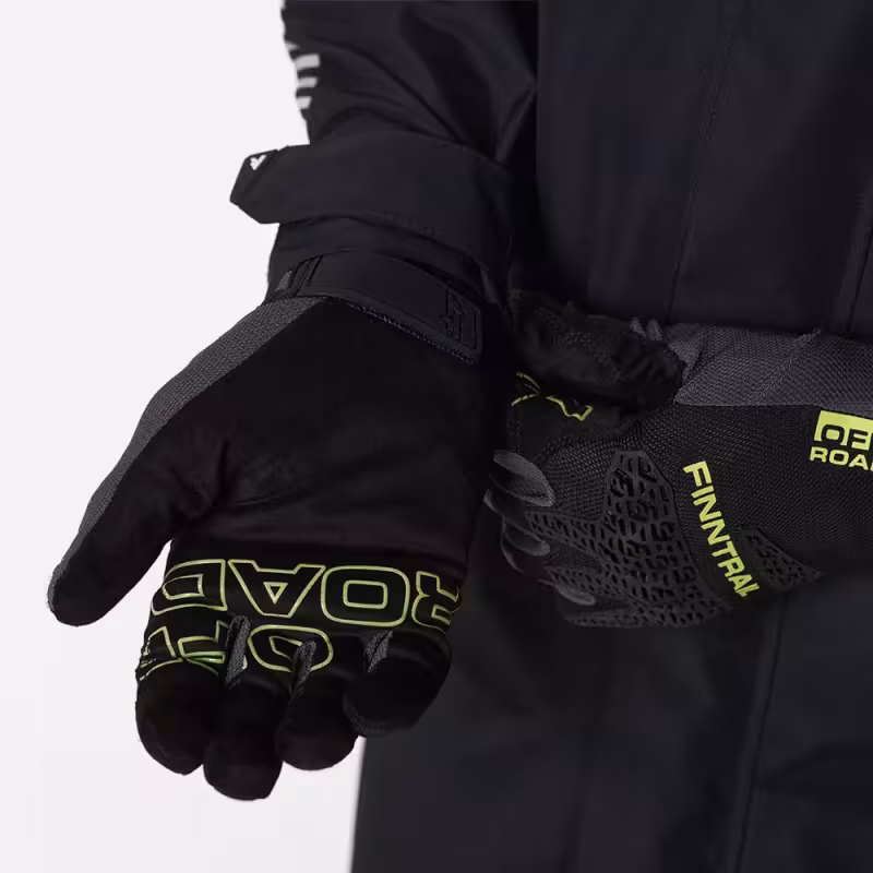 Мотоперчатки Finntrail Enduro 2732, неопрен, черный/желтый, размер L