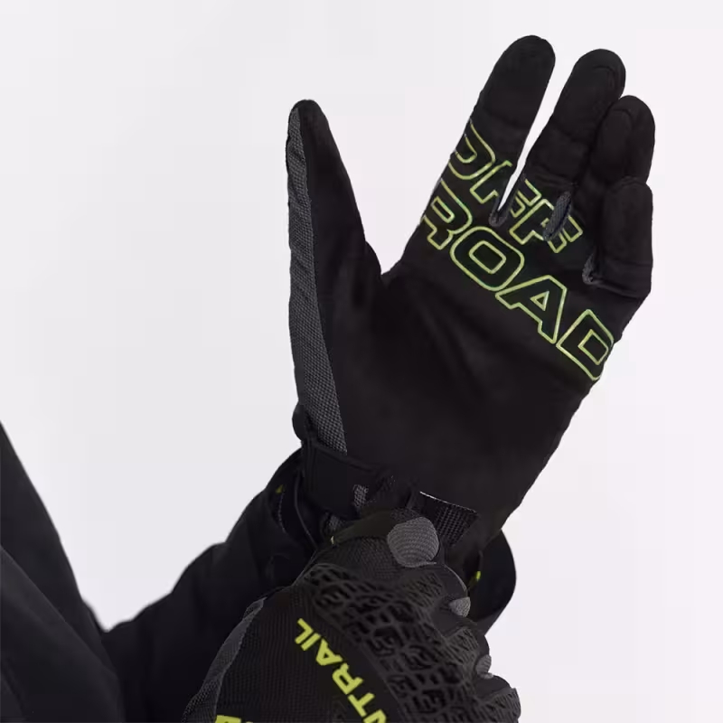 Мотоперчатки Finntrail Enduro 2732, неопрен, черный/желтый, размер XL