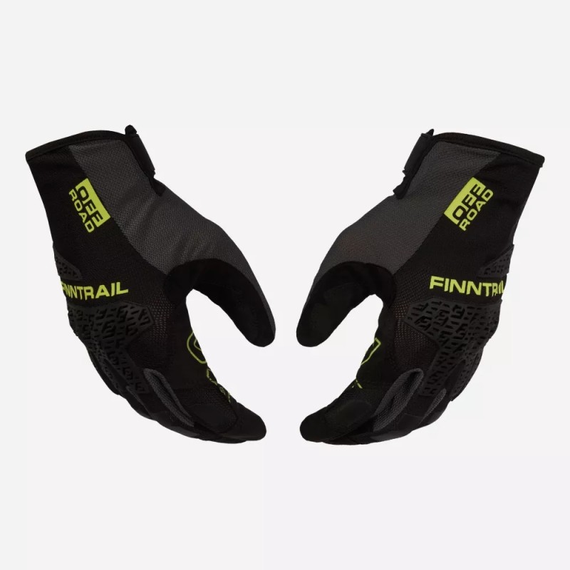 Мотоперчатки Finntrail Enduro 2732, неопрен, черный/желтый, размер XL