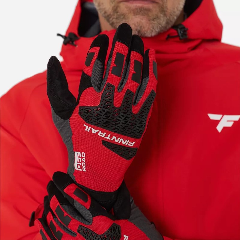Мотоперчатки Finntrail Enduro 2732, неопрен, красный, размер S