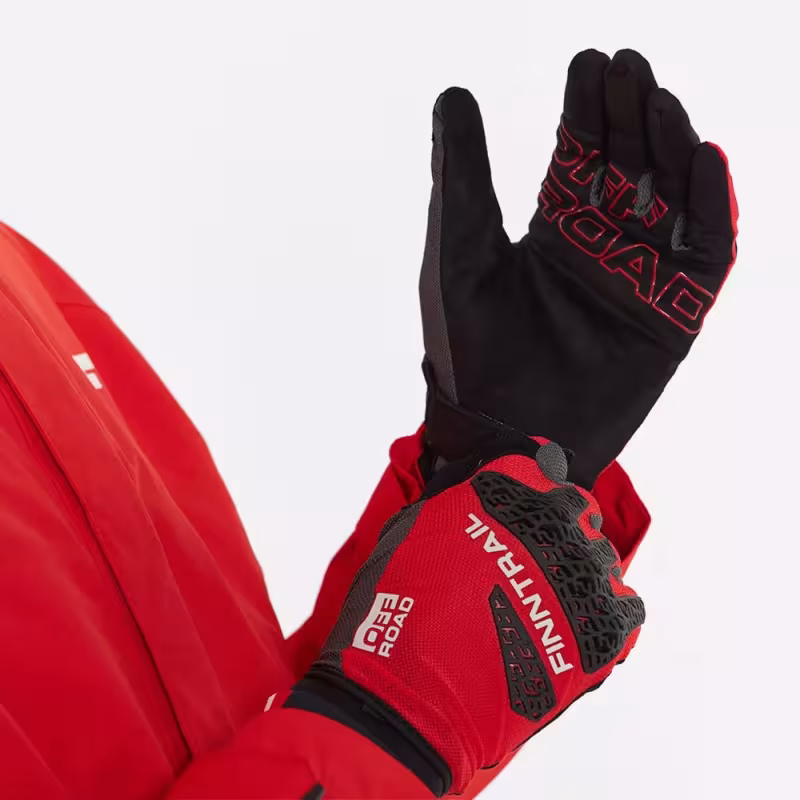 Мотоперчатки Finntrail Enduro 2732, неопрен, красный, размер M