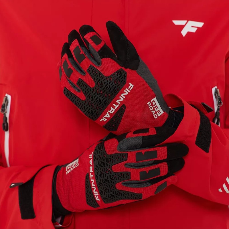 Мотоперчатки Finntrail Enduro 2732, неопрен, красный, размер XL