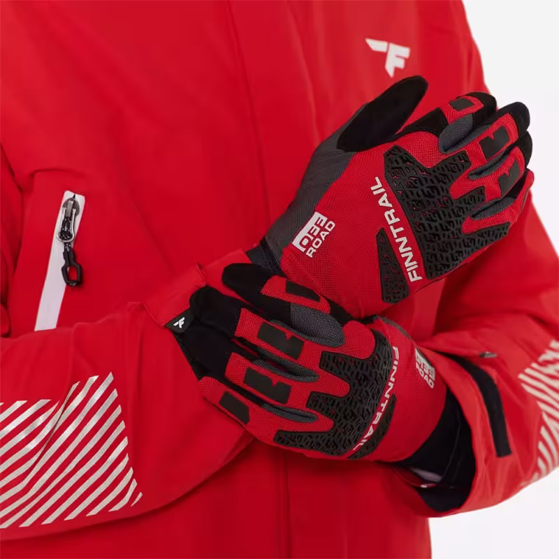 Мотоперчатки Finntrail Enduro 2732, неопрен, красный, размер XL