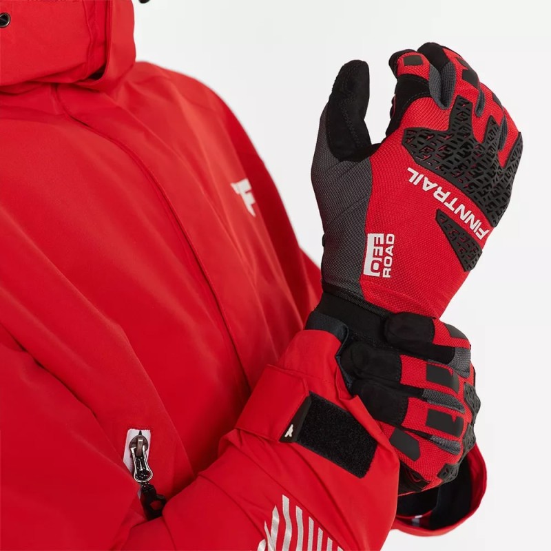 Мотоперчатки Finntrail Enduro 2732, неопрен, красный, размер XL