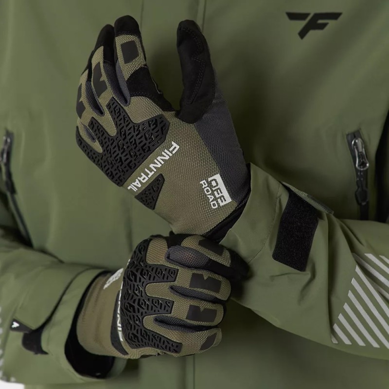 Мотоперчатки Finntrail Enduro 2732, неопрен, хаки, размер M