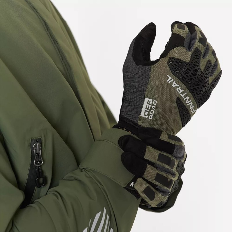 Мотоперчатки Finntrail Enduro 2732, неопрен, хаки, размер M