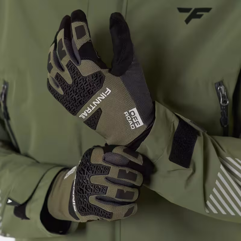 Мотоперчатки Finntrail Enduro 2732, неопрен, хаки, размер XL