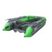 Надувная лодка ПВХ с интегрированным фальшбортом Angler Skat Triton 450NDFi, НДНД, серый/зеленый