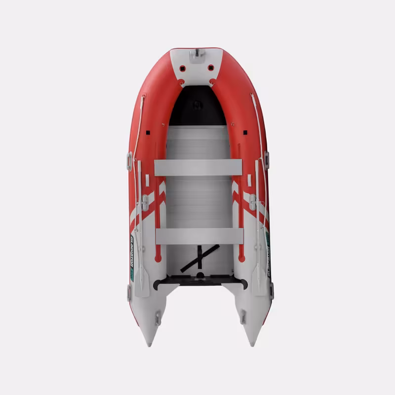 Надувная лодка ПВХ Gladiator C370AL, пайол алюминиевый, красный